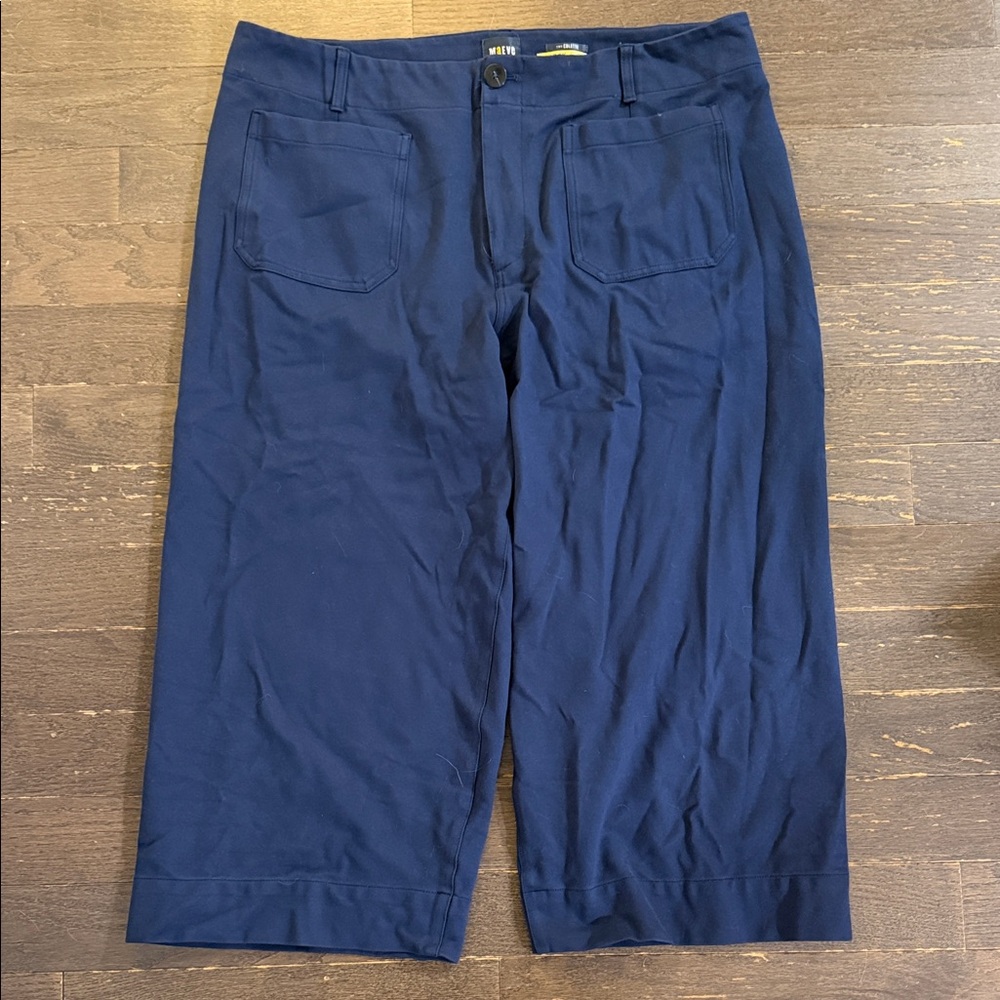 Navy Blue Cropped Pants - Anthropology “The Colette”